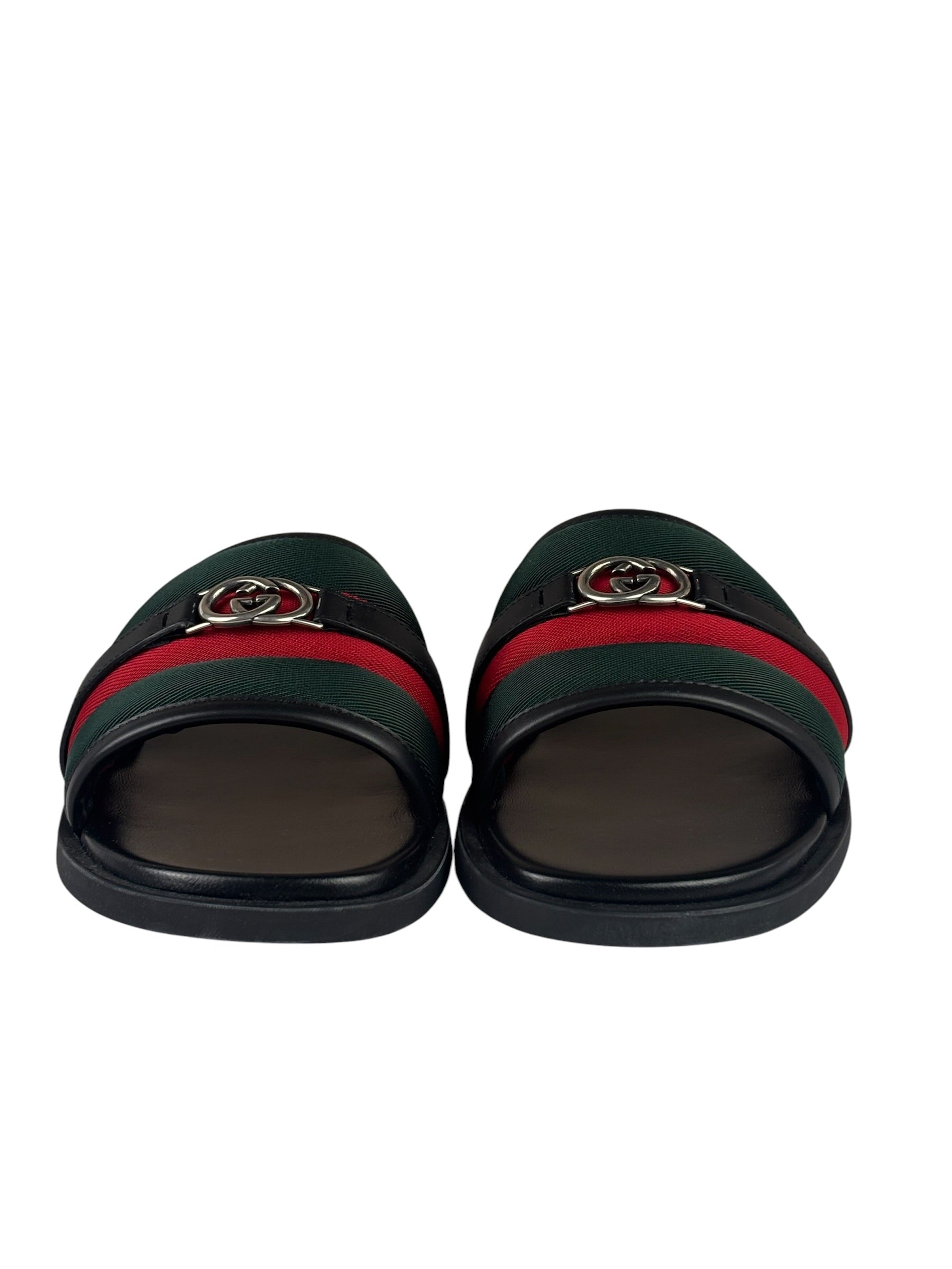Gucci Interlocking G Sherry Line Leather Sandals