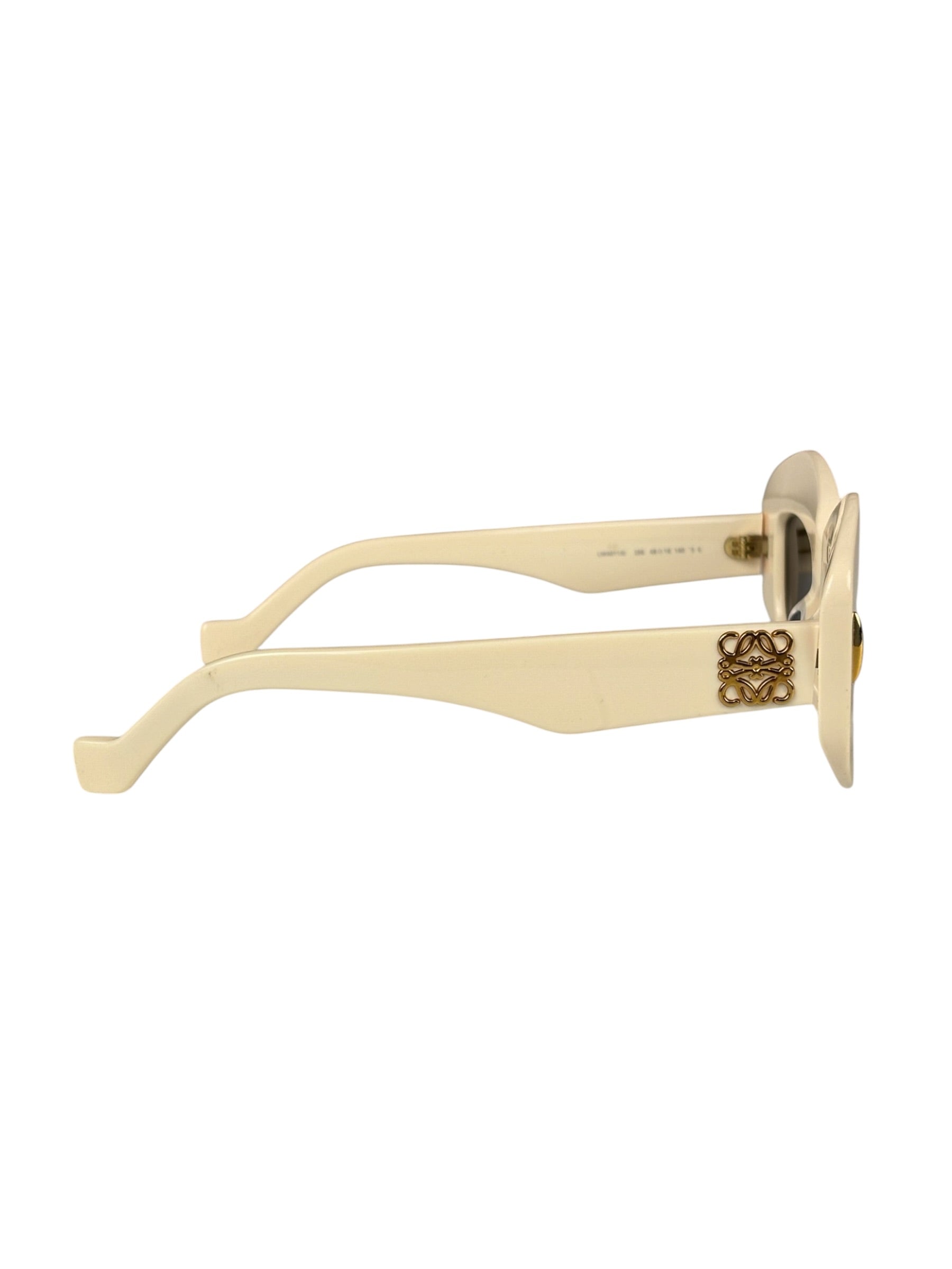 Loewe Ivory Rectangle Frame Sunglasses
