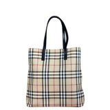 Burberry Bicolor Canvas House Check Tote Bag