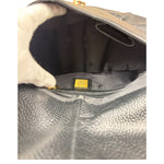 MCM Black Pebbled Leather Baugette