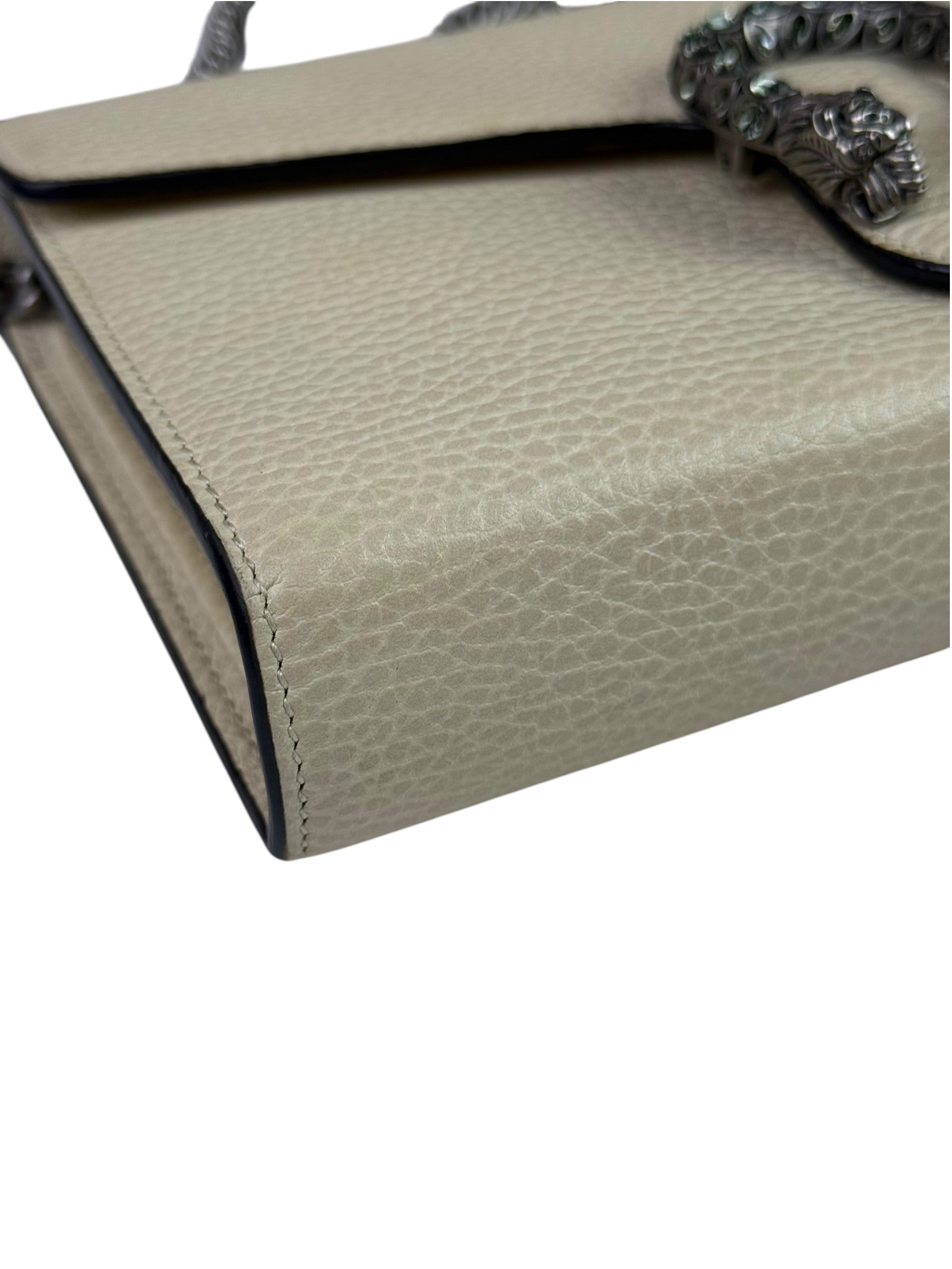 Gucci Beige Leather Dionysus Wallet On Chain