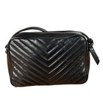 Yves Saint Laurent Black Leather Lou Camera Bag