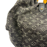 Louis Vuitton Black Denim Mahina Hobo Bag XL