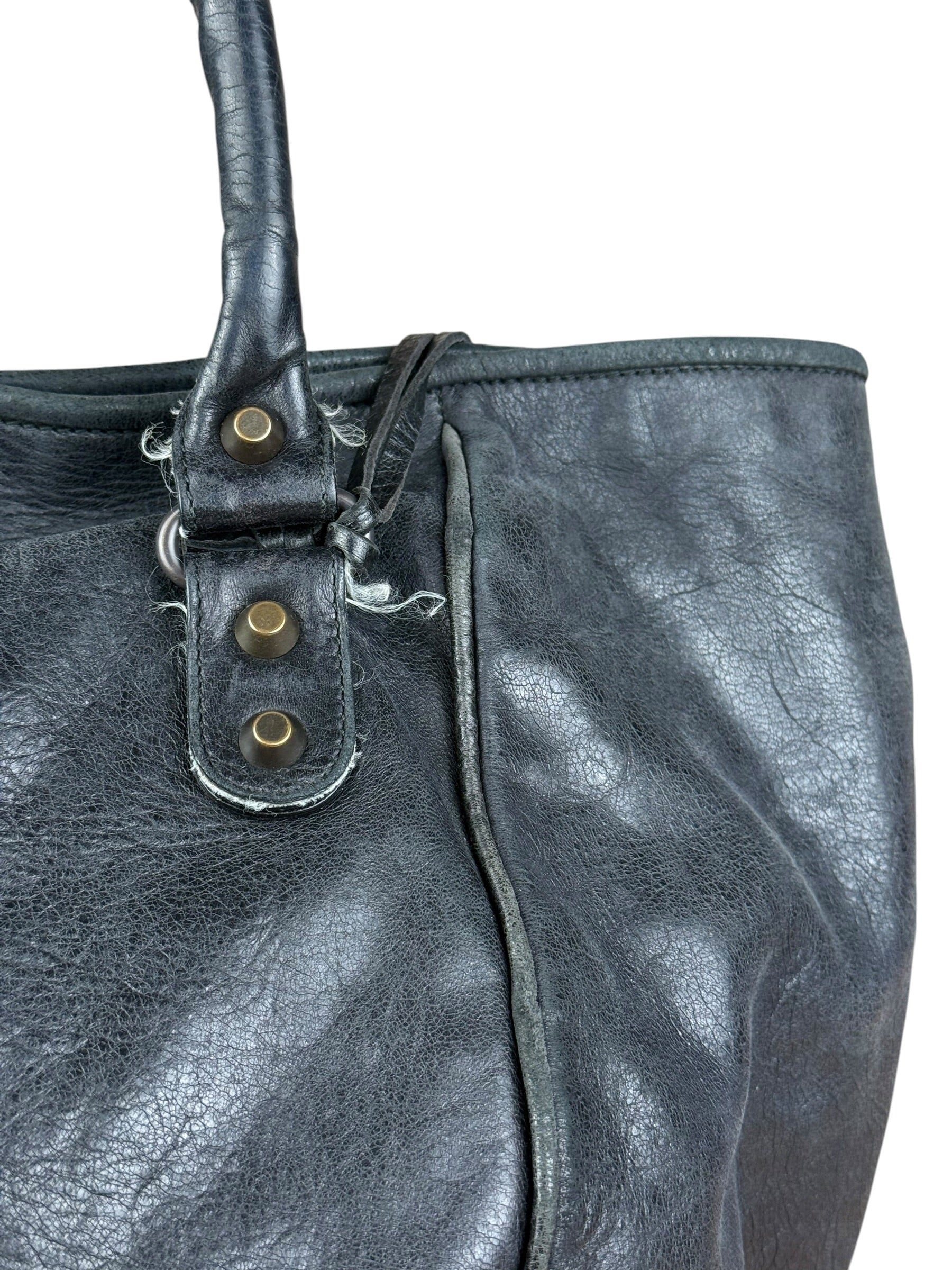 Balenciaga Dark Grey Sunday Le City Bag