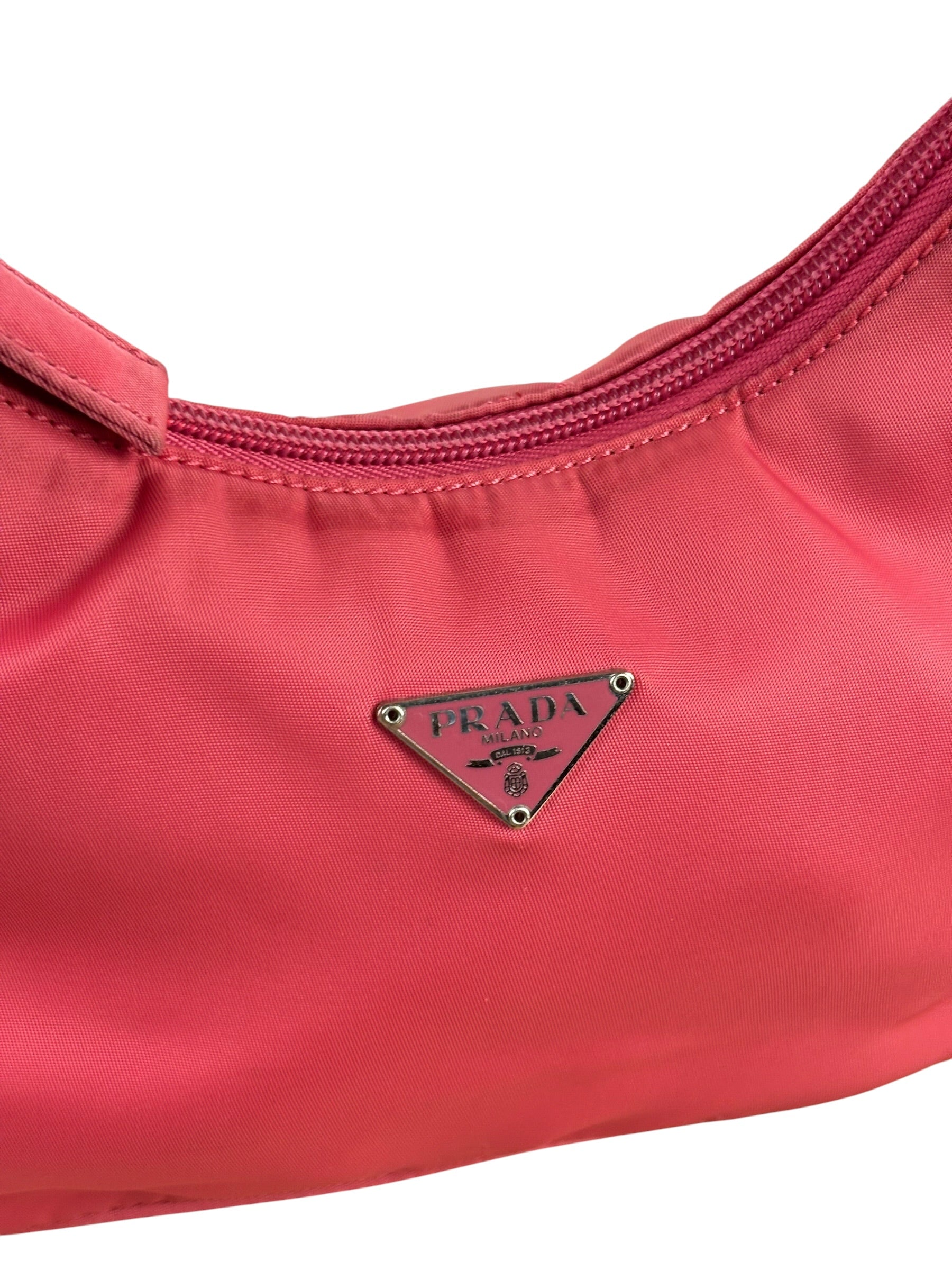 Prada Pink Tessuto Nylon Pochette