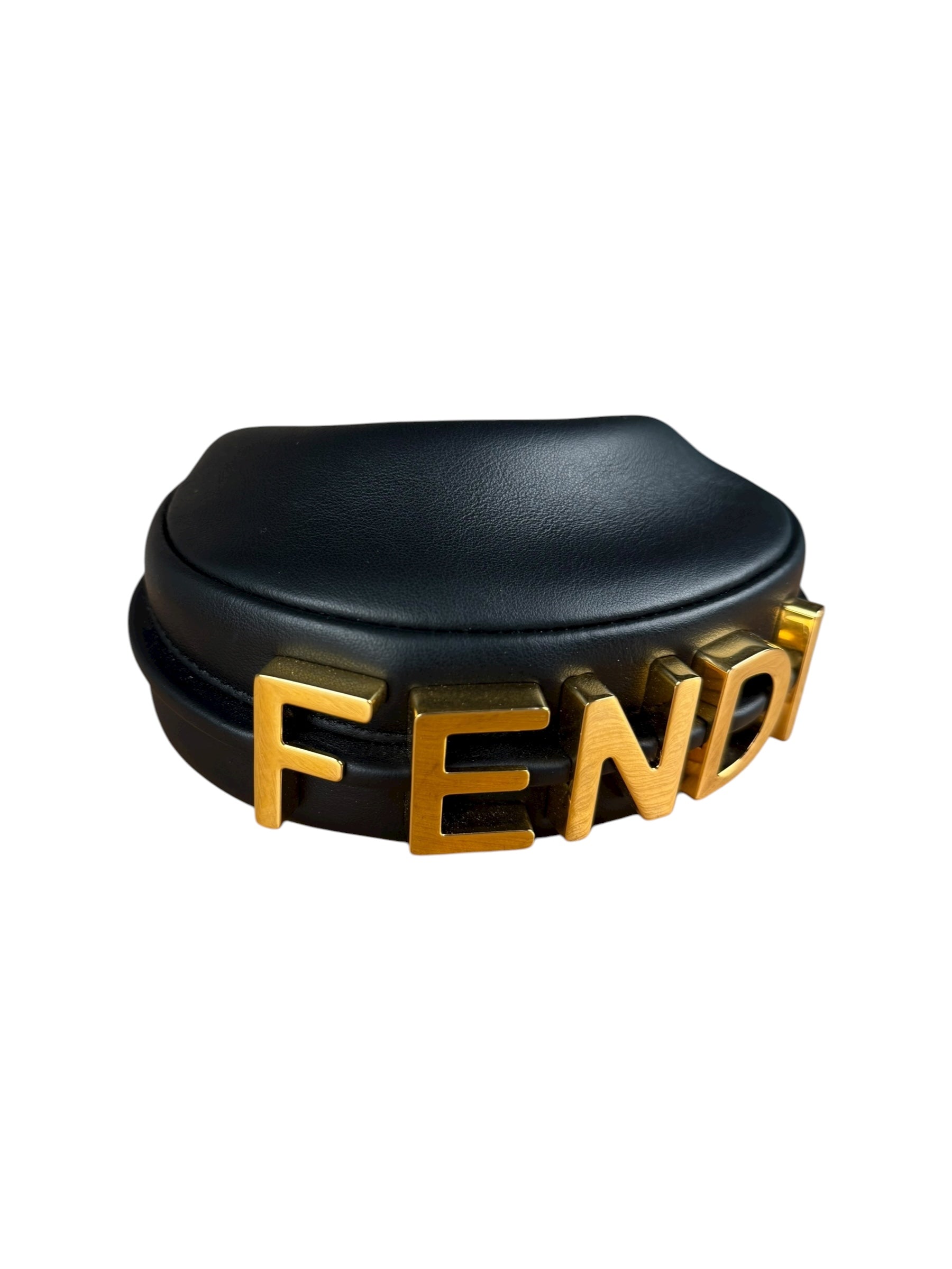 Fendi Fendigraphy Nano Black Leather Bag