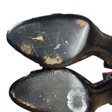 Gucci Vintage Horsebit Open Toe Pumps