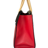 Louis Vuitton Red Leather City Steamer Handbag MM