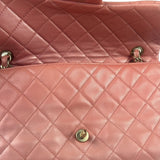 Chanel Pink Quilted Lambskin Timeless Chain Shoulder Bag 2010
