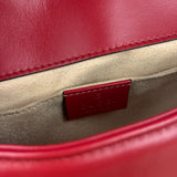 Gucci GG Red Marmont Matelasse Shoulder Bag