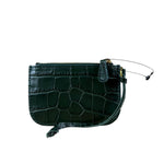 Balenciaga Green Zip Pouch