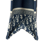 Christian Dior Navy Ecru Oblique Small Book Tote