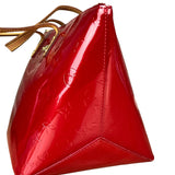 Louis Vuitton Red Monogram Vernis Bellevue Handbag