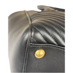 Miu Miu Black Leather Nappa Biker Tote Bag