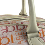Burberry Blue Label Pink Multi Logo Bowler Bag
