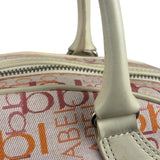 Burberry Blue Label Pink Multi Logo Bowler Bag