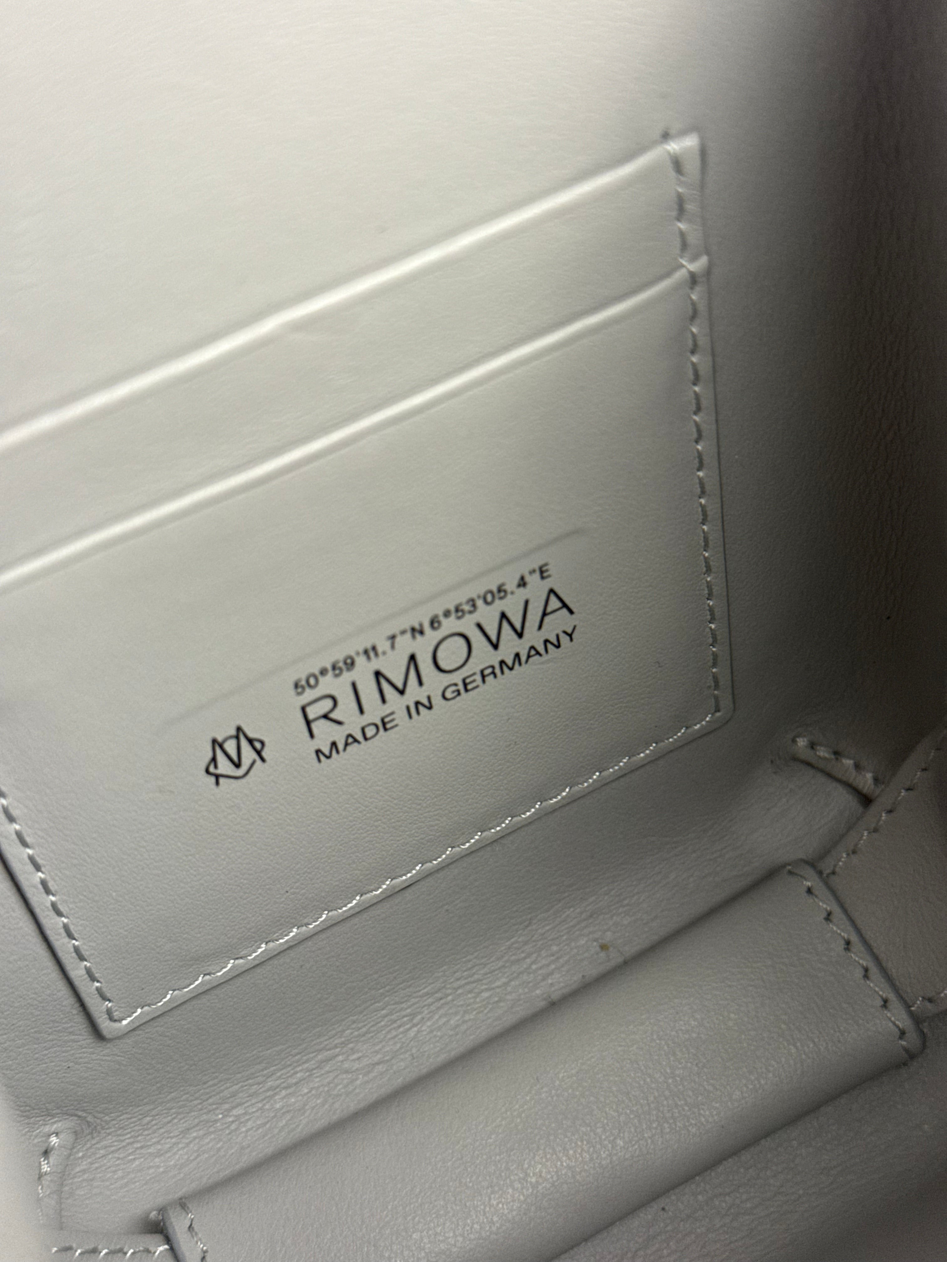 Rimowa Aluminium Personal Sling Clutch Silver