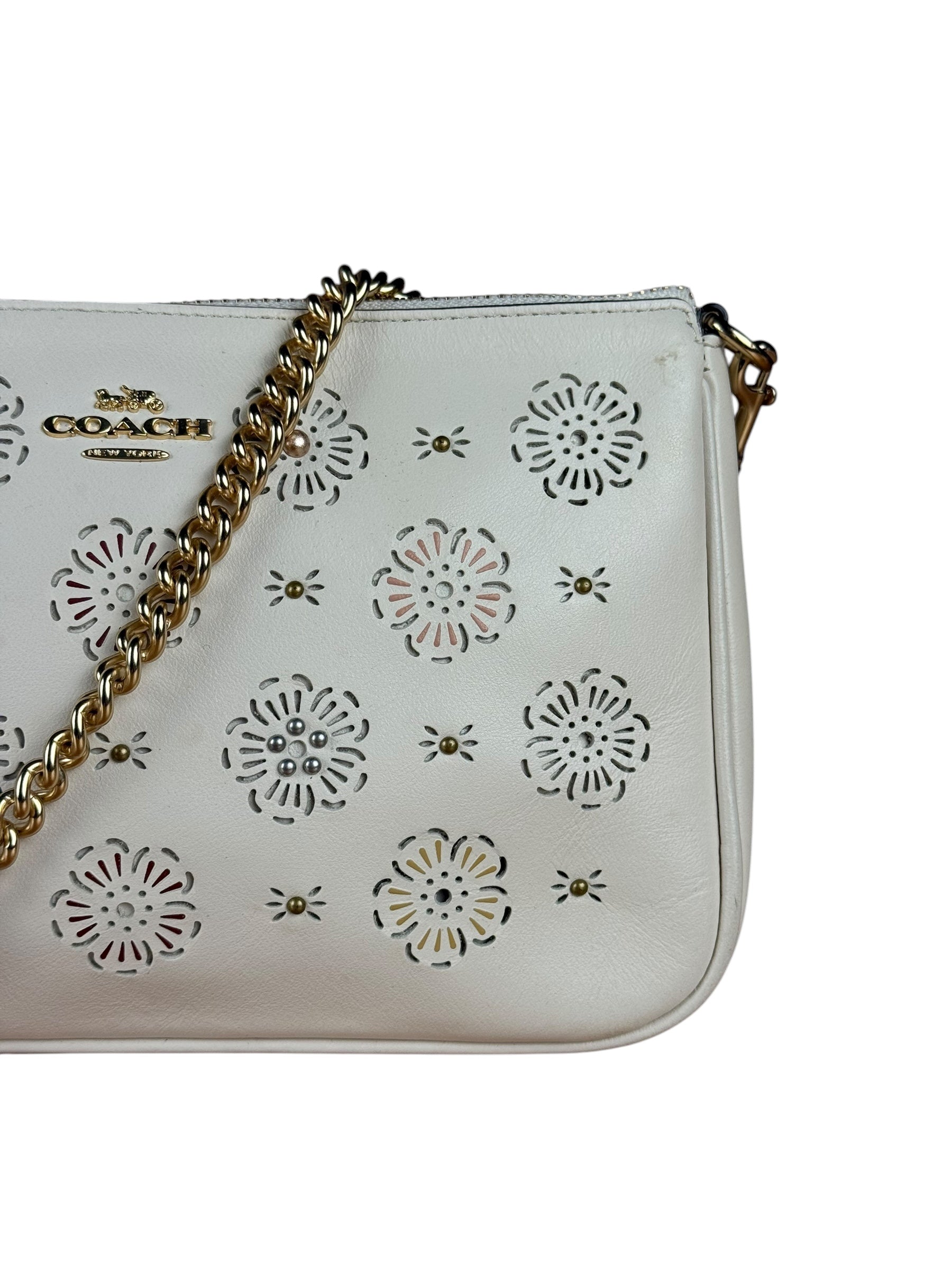 Coach Floral Cutout Print Crossbody Bag