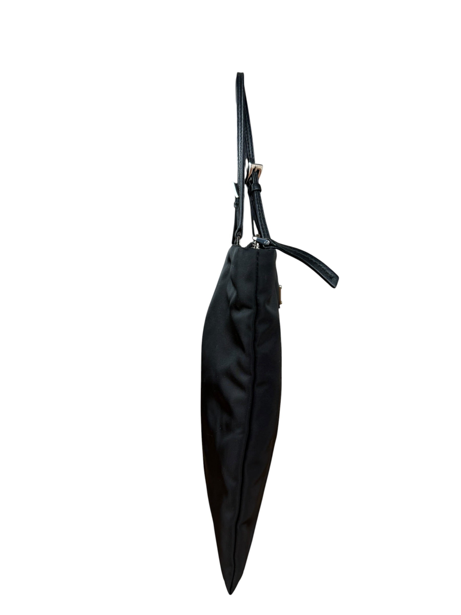 Prada Black Tessuto Small Zip Tote