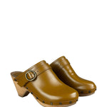 Isabel Marant Camel Brown Marant Titya Leather Clog (Footwear)