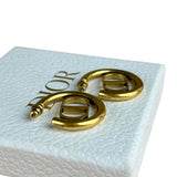 Dior CD Gold Hoop Earrings 2021