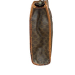 Celine Vintage Brown Leather Macadam Pouch
