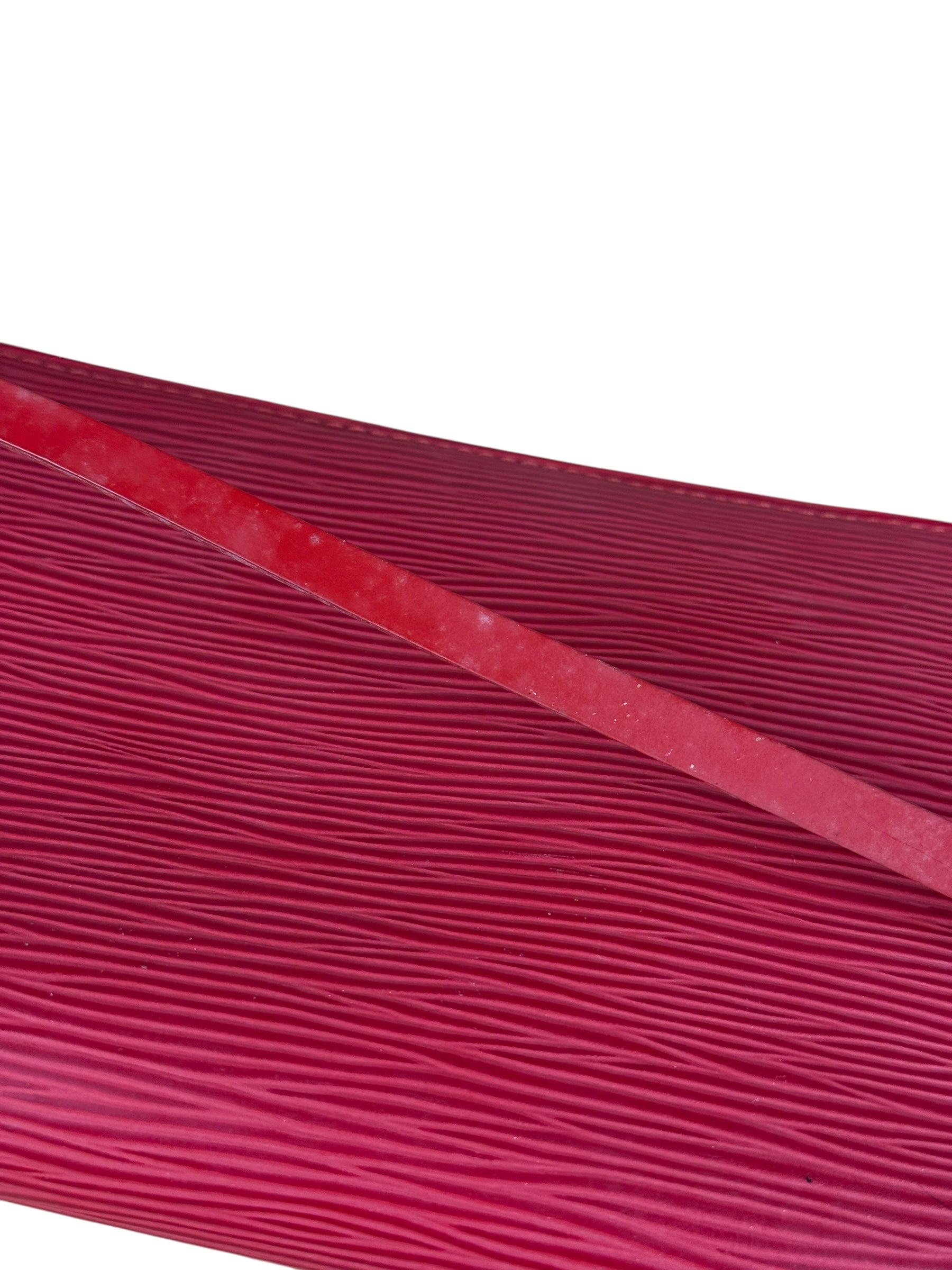Louis Vuitton Red Epi Leather Pochette