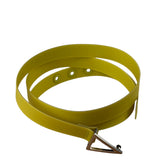 Bottega Veneta Bright Green Rubber Triangular Buckle Belt