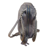 Balenciaga Vintage Distressed Purple Leather City Bag