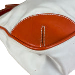Prada Vintage Re-Edition Orange/White Tessuto Nylon Shoulder Bag