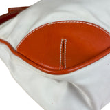 Prada Vintage Re-Edition Orange/White Tessuto Nylon Shoulder Bag