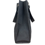 Christian Dior Vintage Black Logo Print Canvas Tote