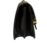 Gucci Black Leather G Interlocking Small Chain Shoulder Bag