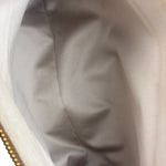 Miu Miu Beige/Brown Bicolor Leather Madras Handbag
