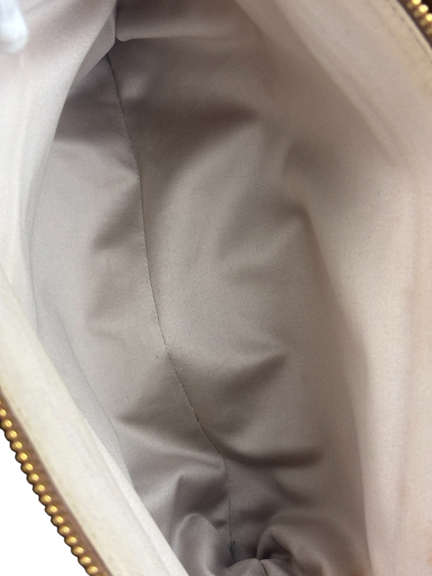 Miu Miu Beige/Brown Bicolor Leather Madras Handbag