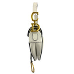 Christian Dior White Leather Saddle Hand Bag