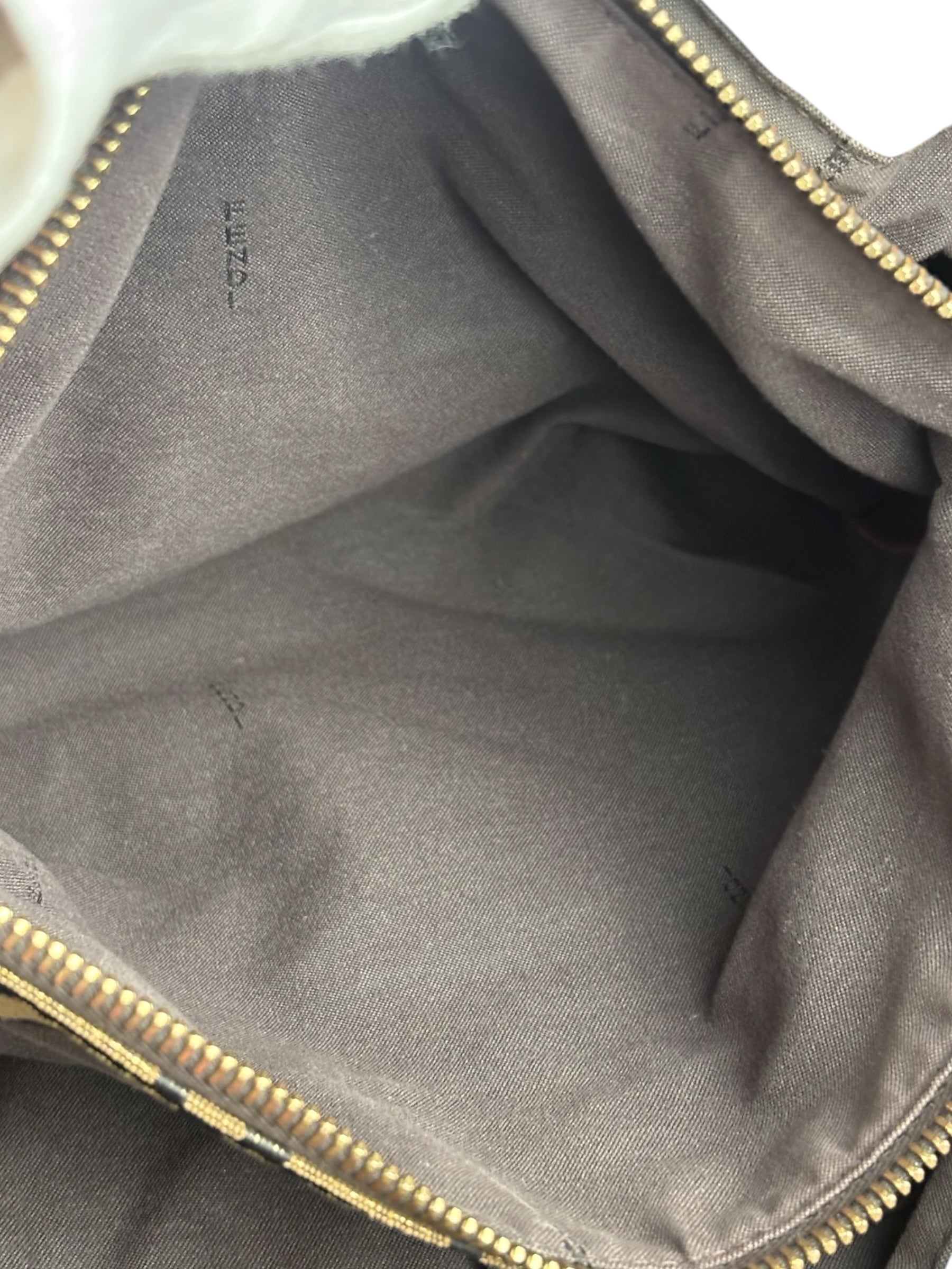 Fendi Vintage Gold Shimmer Zucca Shoulder Bag