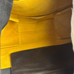 Celine Yellow/Black Leather Horizontal Cabas Tote