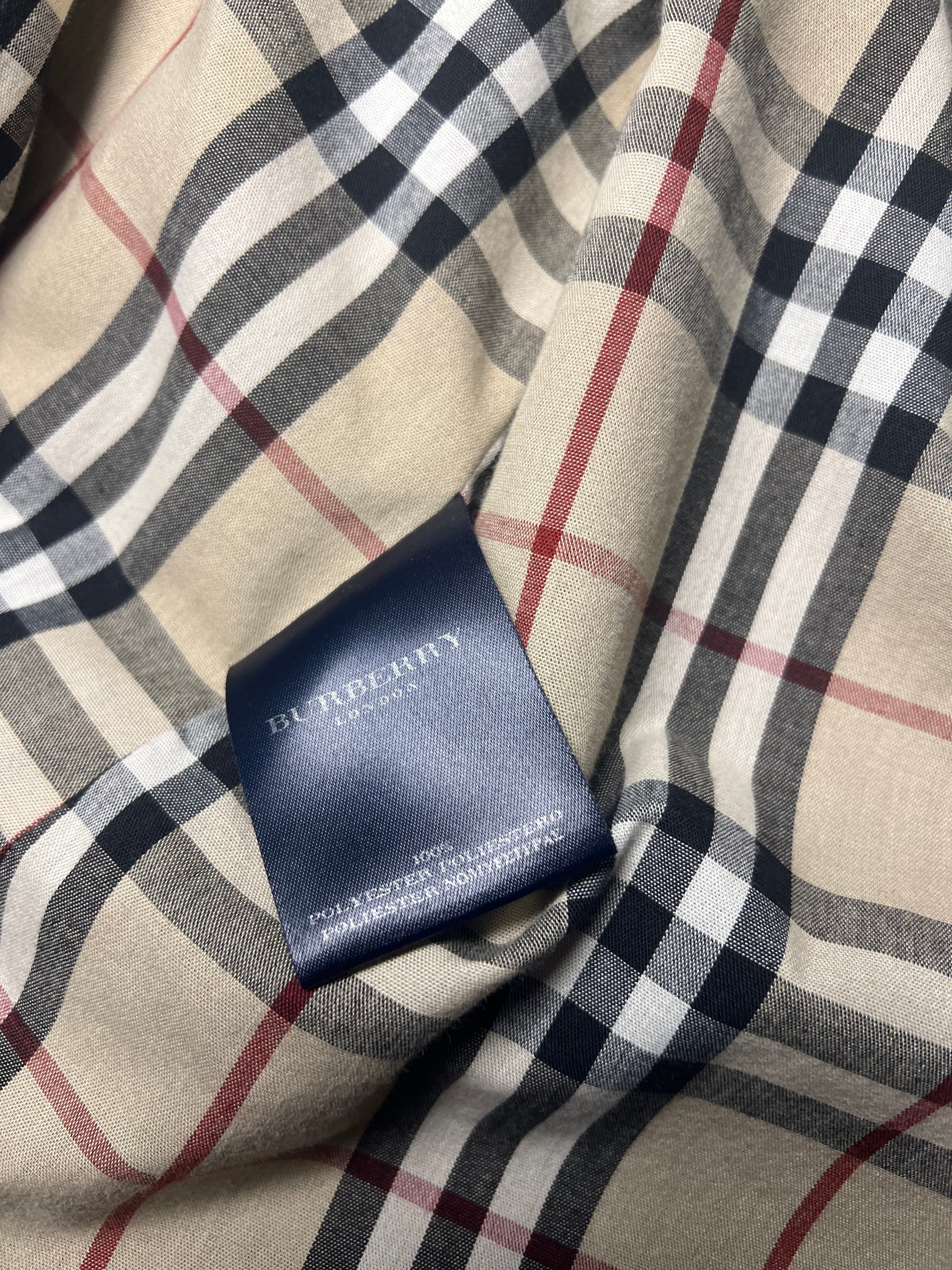 Burberry Black Button Up Coat