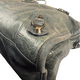 Balenciaga Grey Leather Medium Le City Shoulder Bag