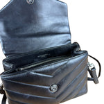 Saint Laurent Loulou Black Leather Shoulder Bag