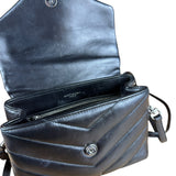 Saint Laurent Loulou Black Leather Shoulder Bag