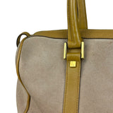 Gucci Vintage Pink Suede Mini Boston Handbag