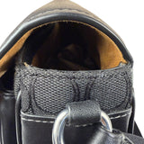 Coach Black Leather Pace Messenger Crossbody Bag