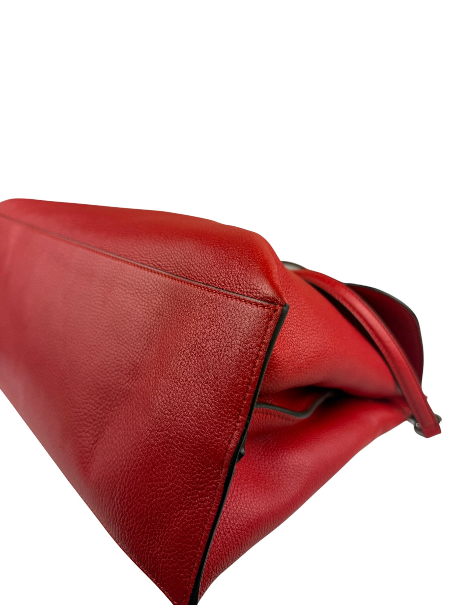 Gucci Red Bamboo Daily Leather Bag