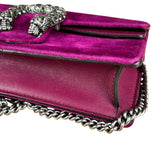 Gucci Super Mini Dionysus Purple Velvet Chain Bag