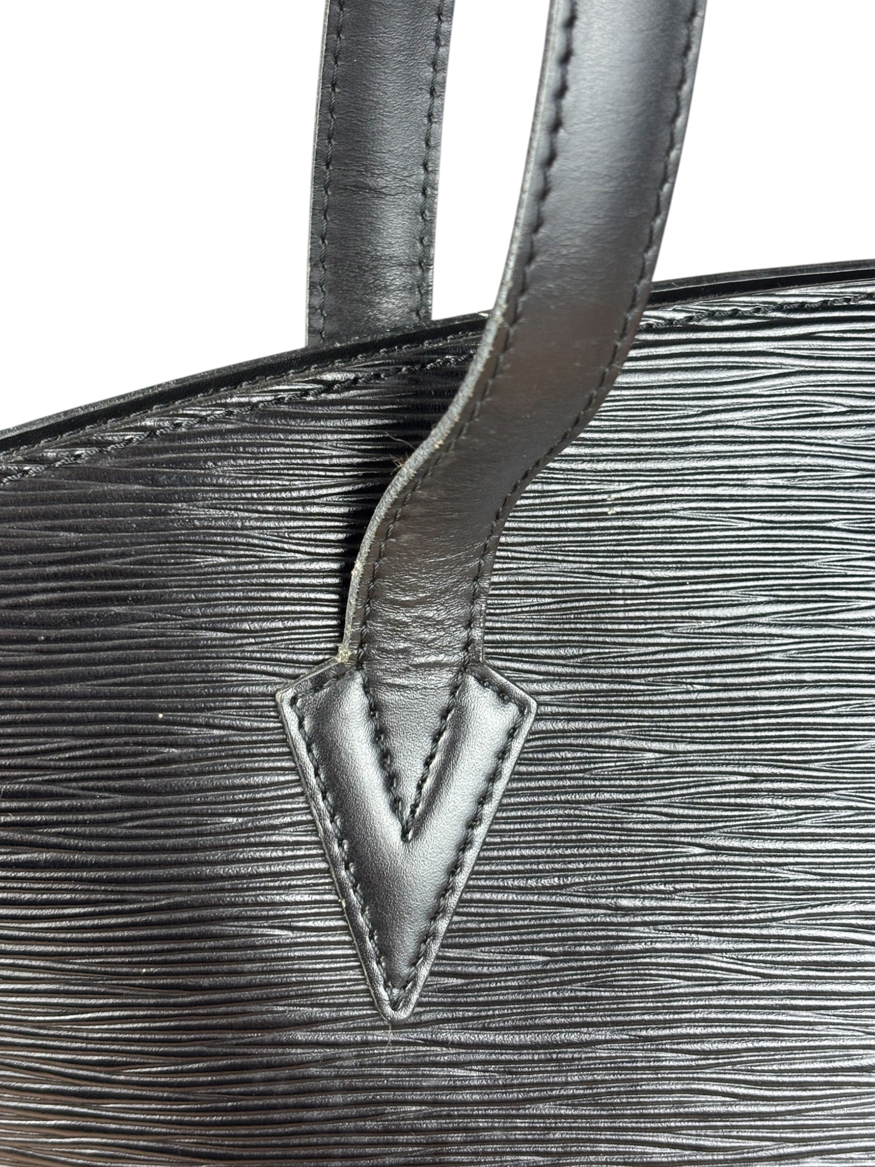 Louis Vuitton Vintage Black Epi Saint Jacques