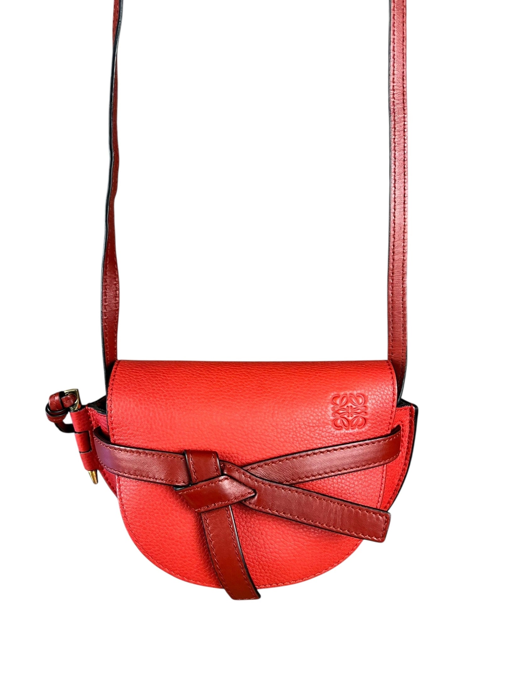 Loewe Mini Gate Crossbody Bag Red