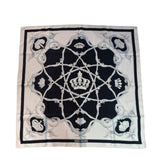 Hermes Couronnes Crown Carre 90 Silk Scarf