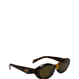 Prada Tortoise Shell Oval Sunglasses SPR 26Z-F